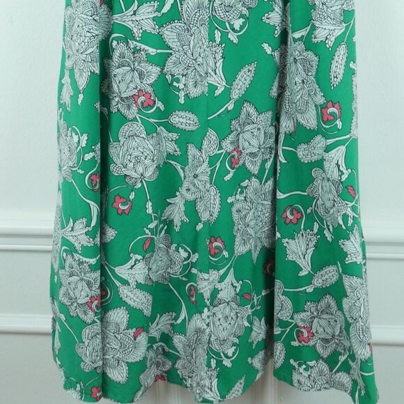 Boden Size 4 Dress Kelly Green A Line Preppy Paisley Spring Country Club Twee - Picture 3 of 7